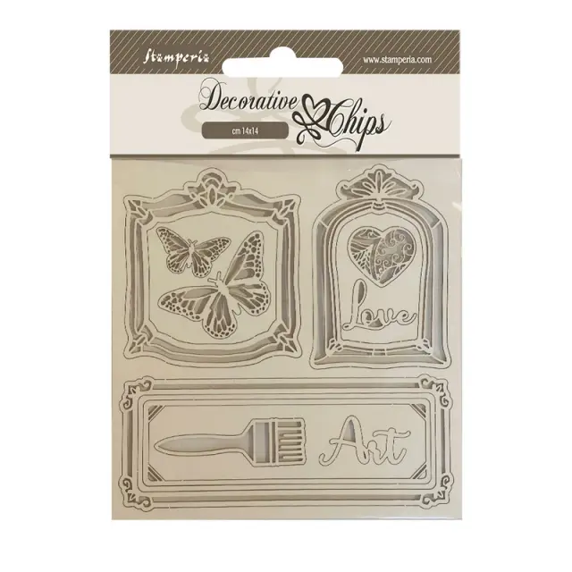 Chipboard Stamperia 14x14cm, Sunflower Art, Frames