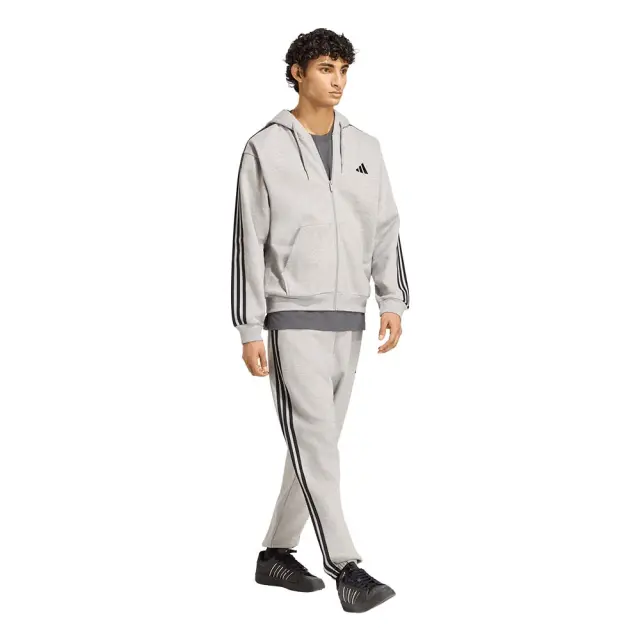 adidas Sportswear Men's 3Stripes Fleece Tapered Cut Pant Γκρι KY4127 (adidas Sportswear) 3