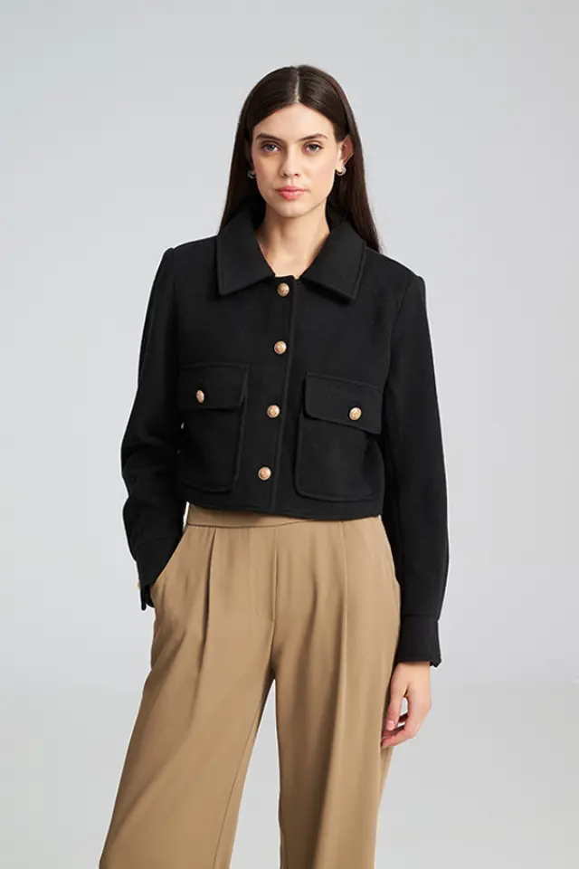 Κοντό jacket με χρυσά κουμπιά TUNIC - XS 3