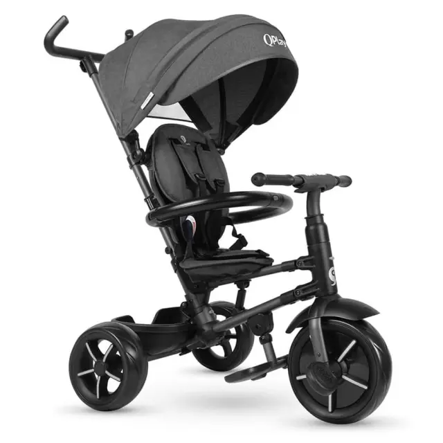 QPlay Rito Star Αναδιπλούμενο Τρίκυκλο Ποδήλατο Black 10+ Μηνών