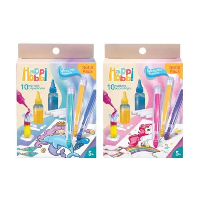 HappiHobbi Refill Pack για Εργαστήριο Μαρκαδόρων Για 5+ Χρονών 3