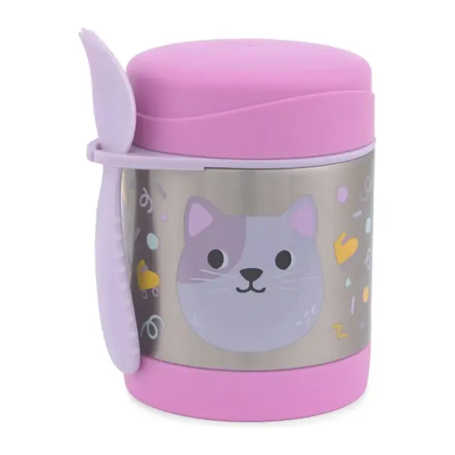 Skip Hop Besties Squad Ανοξείδωτος Θερμός Φαγητού 325ml Cat Pink