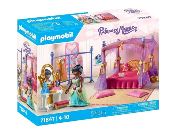 Playmobil Princess Magic Βασιλικό Υπνοδωμάτιο Με Βεστιάριο / 71847 (Playmobil)