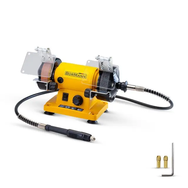 BORMANN BDT1200 - BORMANN BDT1200 Δίδυμος Τροχός Φ75mm , Mini ,120W Mε Εύκαμπτο Άξονα (053835)