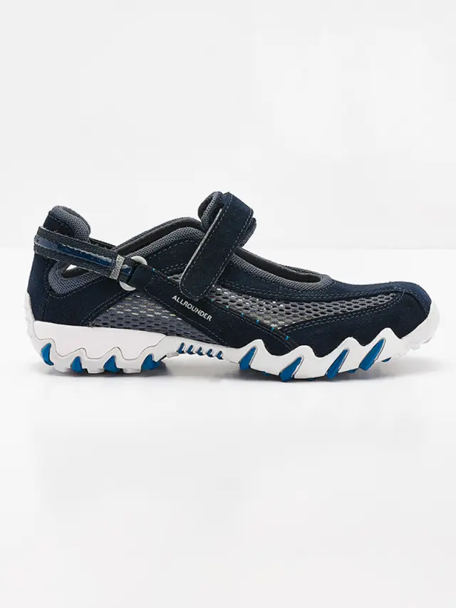 Mephisto Μπαρέτες Γυναικείο δέρμα suede/ύφασμα Μπλέ MEP/NIRO OCEAN/STAR 3