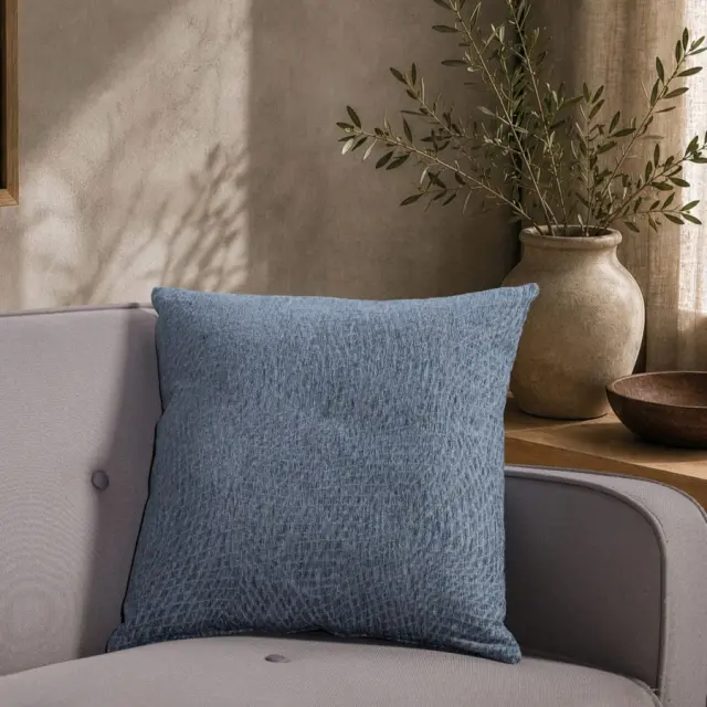 Μαξιλαροθήκη Norman 04 Denim Blue TEORAN 50x50cm