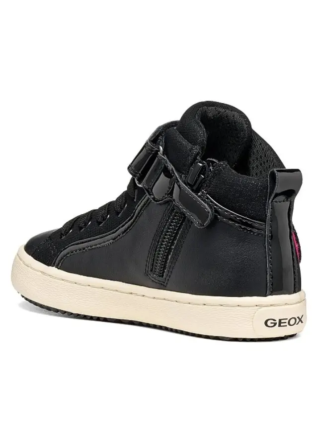 Παιδικό Παπούτσι για Κορίτσι Geox J Kalispera Girl Black Happy Smile (Μεγέθη 26-36) ΜΑΥΡΟ 3