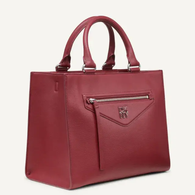 Γυναικεία Δερμάτινη Τσάντα Χειρός/Ώμου DKNY R43AKF69 BUR Μπορντώ Μπορντό - One Size 2