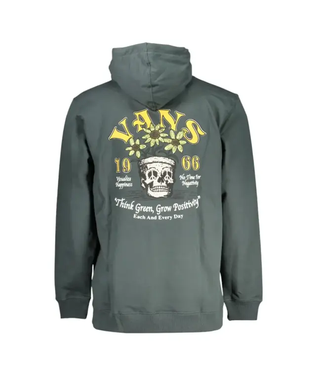 Vans - Ανδρικό Φούτερ Με Κουκούλα Peace Head VN000AEY-2LN Πράσινο 2