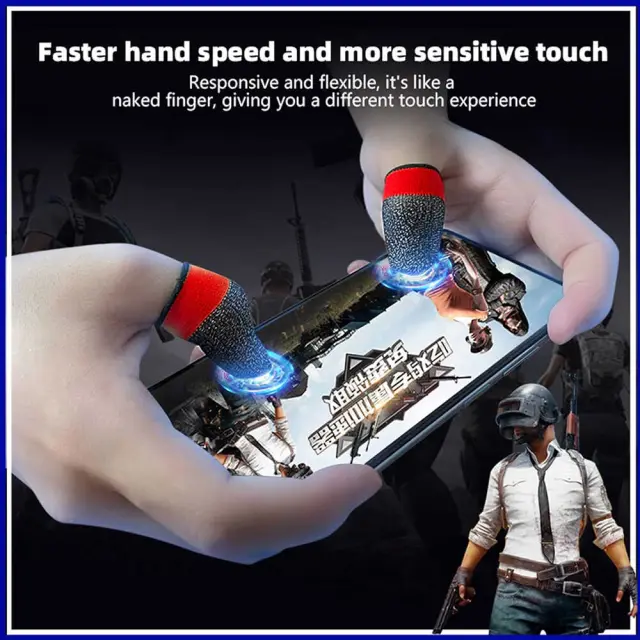Techsuit - Mobile Gaming Finger Sleeve (FS4-04) - for Peaceful Elite, King of Glory, Anti-Sweat - Pink 3