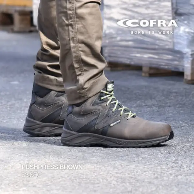 Μποτάκι Ασφαλείας Cofra Pushpress brown S3 SRC 3