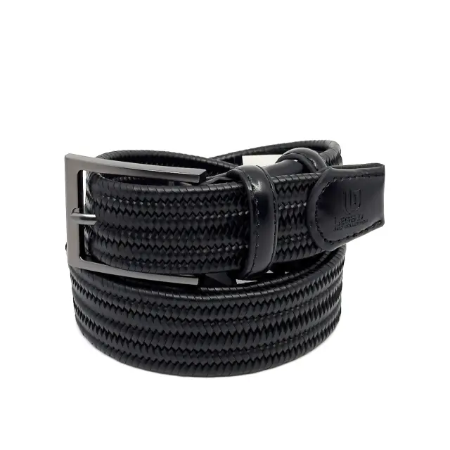Δερμάτινη Ελαστική Ζώνη Μαύρη - 125cm 3
