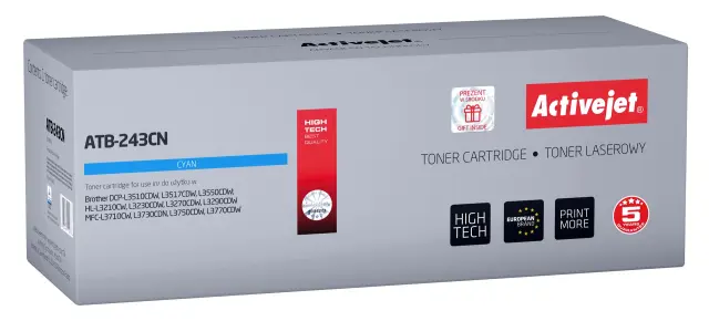 Activejet ATB-243CN toner (replacement for Brother TN-243C Supreme 1000 pages cyan)