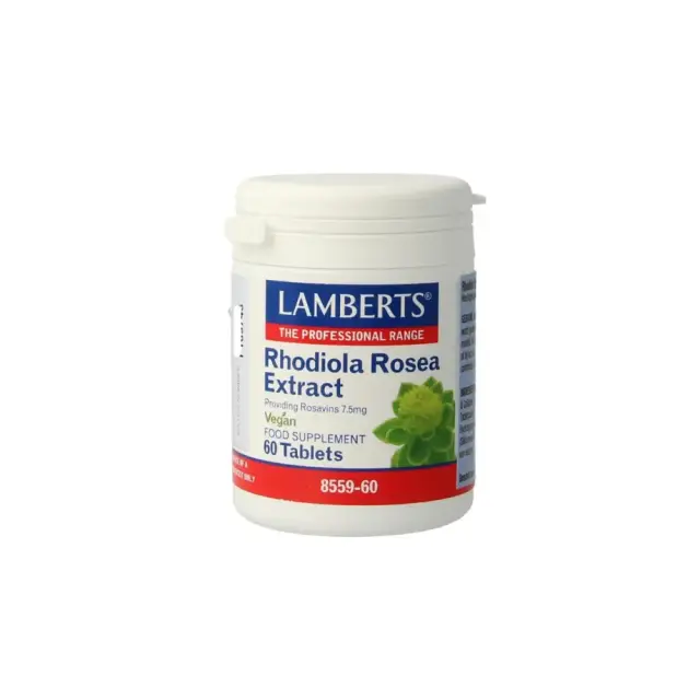 LAMBERTS Rhodiola Rosea Συμπλήρωμα για Ενίσχυση του Οργανισμού 60 Ταμπλέτες