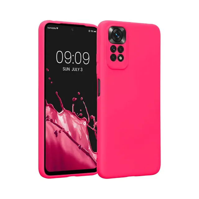 Θήκη Σιλικόνης Soft Back Liquid Silicone Case Για Xiaomi Redmi Note 11 / 11s Φούξια