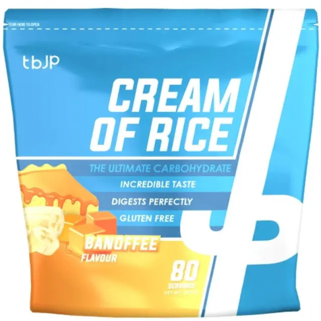 Trained By Jp Cream Of Rice Complex Carbohydrate Συμπλήρωμα Υδατανθράκων με Γεύση Μπανόφι 2000g