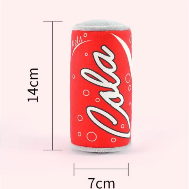 Λούτρινο Παιχνίδι Σκύλου Coca Cola Με Ήχο 14x7cm
