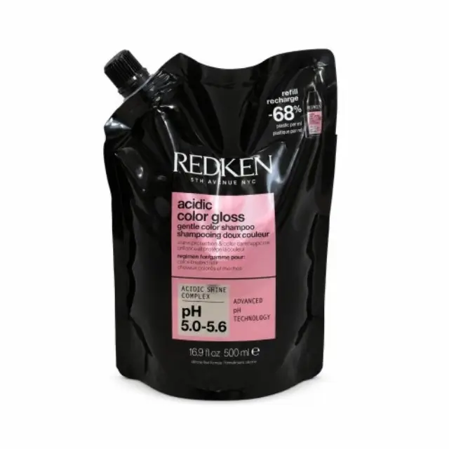 Redken Acidic Color Gloss Gentle Color Shampoo brightening shampoo for gloss and protection of dyed hair Refill 500 ml