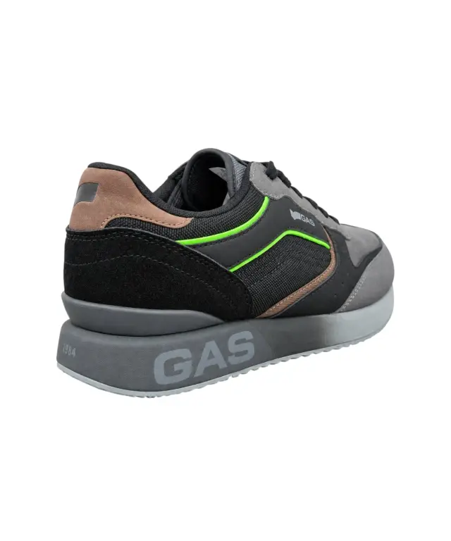 Gas - Ανδρικά Παπούτσια Sneakers Douglas Mix GAM623500-3547 Μαύρο/Γκρι 3