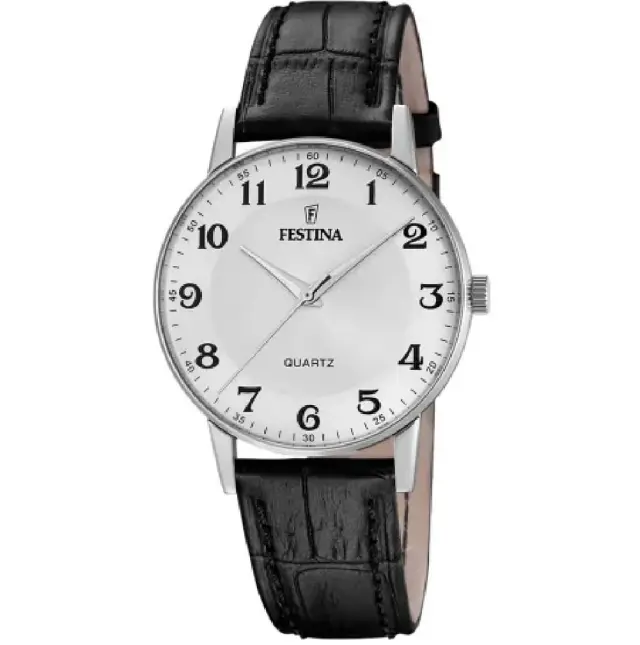 Festina Classic Men's Watch Black Leather Strap F20690/1