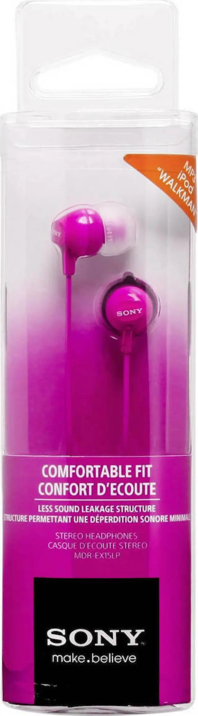 Sony Ακουστικά Ψείρες In Ear MDR-EX15LP Ροζ 2