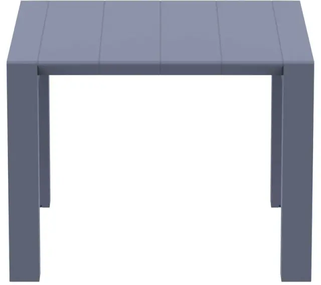 Τραπέζι VEGAS Ανθρακί PP 100x100/140x75cm 2