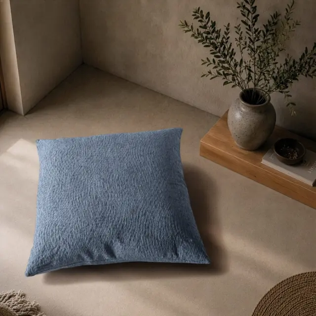 Μαξιλαροθήκη Norman 04 Denim Blue TEORAN 50x50cm 3