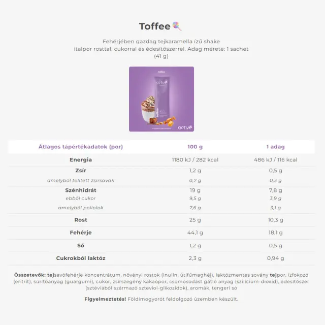 Activé FiberShake Toffee 2