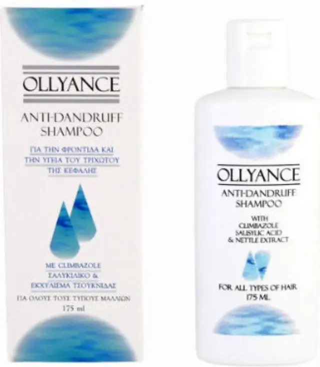 Olyderm Ollyance Antidandruff Shampoo Αντιπιτυριδικό Σαμπουάν Με Εκχύλισμα Τσουκνίδας, 175ml