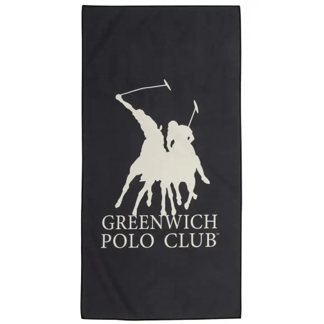 Πετσέτα Γυμναστηρίου 45x90 280gsm Greenwich Polo Club Essential 4188 Black-Grey 100% Microfiber