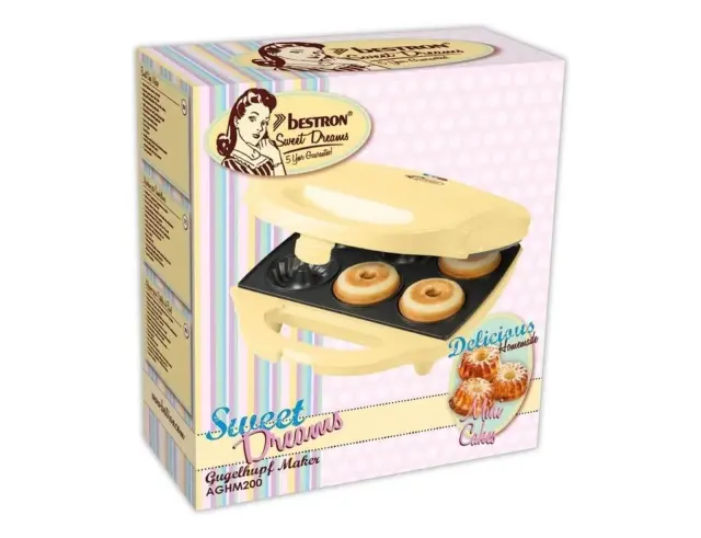 Συσκευή για ντόνατς Sweet Dreams Bestron με ισχύ 900W - Yellow