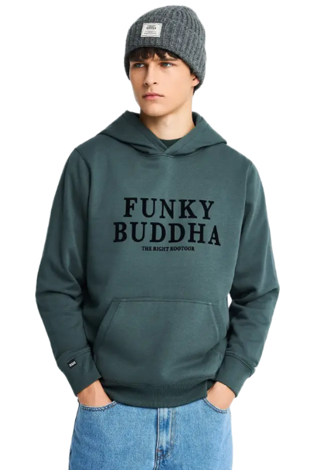 FunkyBuddha ανδρική φούτερ μπλούζα με κουκούλα FBM014-007-06-1