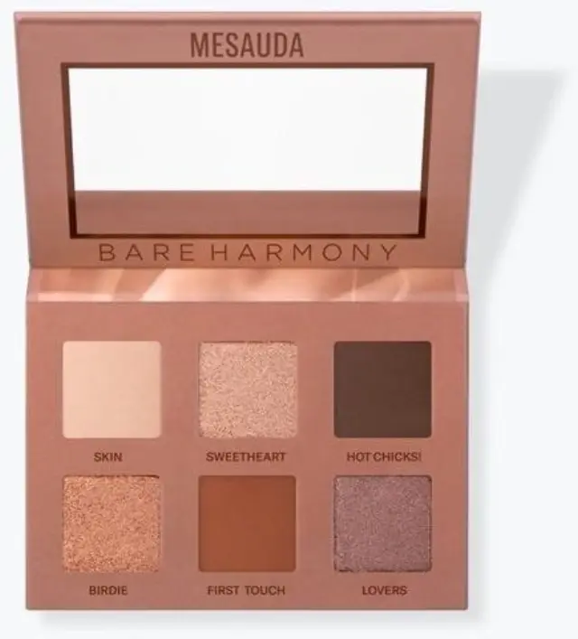 Mesauda Milano Bare Harmony Παλέτα Σκιών Ματιών Warm Nude 6gr