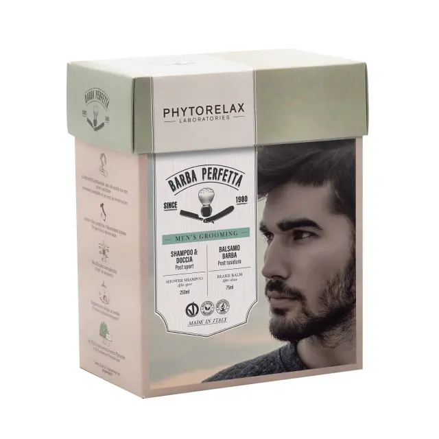 Phytorelax Men's Grooming After Sport Shower Shampoo Ανδρικό Αφρόλουτρο και Σαμπουάν, 250ml & After Shave Beard Balm Ανδρική Κρέμα Προσώπου για Πριν και Μετά το Ξύρισμα, 75ml