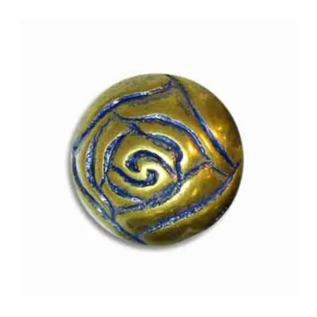 Επιμεταλλωμένη Χάντρα Rosebud Brass 14mm - 9τεμ