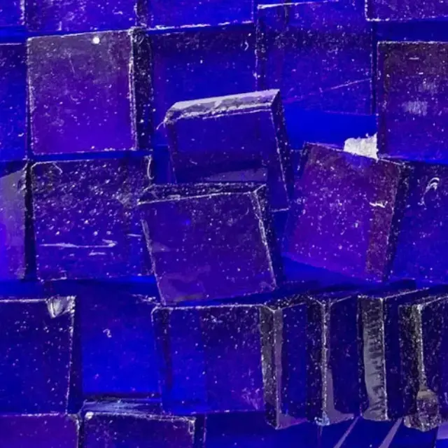 Γυάλινη Ψηφίδα Tiffany Glass 15x15mm - T064 Ultramarine - 200gr