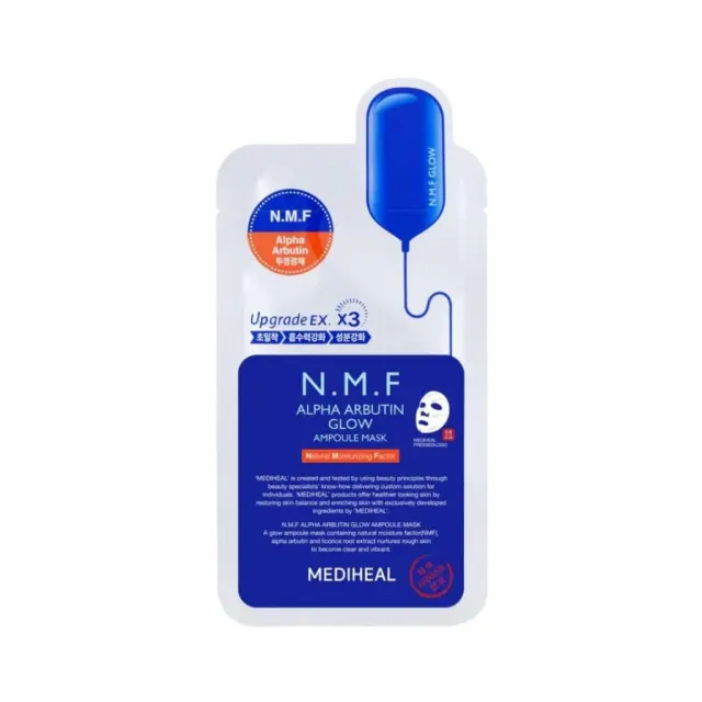 Mediheal The N.M.F Alpha Arbutin Glow Ampoule Mask Μάσκα Προσώπου για Λάμψη 27ml