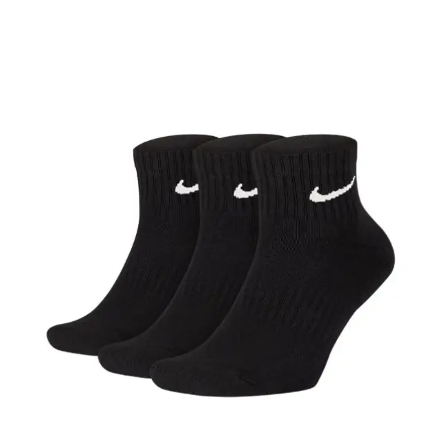 Nike Everyday Cushion Ankle (3Pair) (SX7667-010) - Μαύρο - 38-42