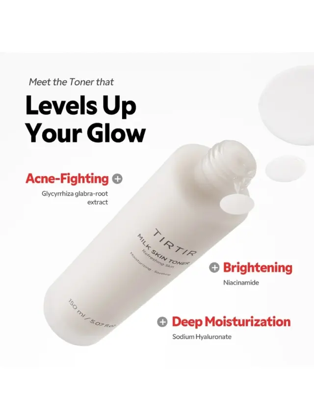 TIRTIR Milk Skin Toner Mini size 20 ml - Τονωτική λοσιόν με ρύζι για λάμψη 2