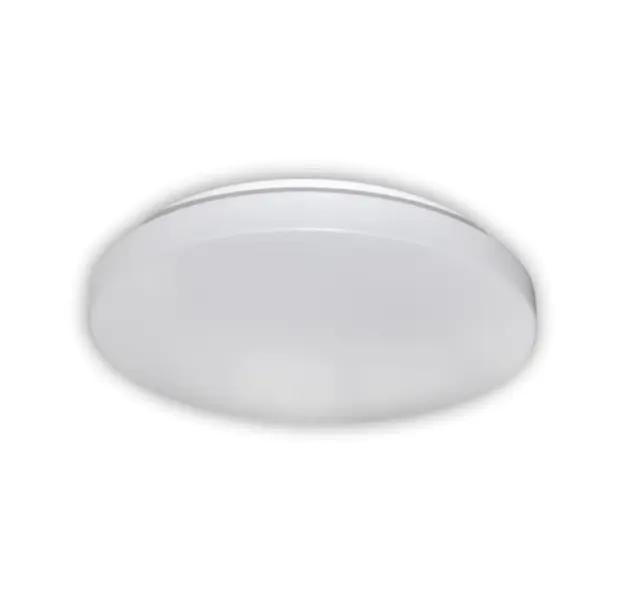 LED ΠΛΑΦΟΝΙΕΡΑ ΜΕΤΑΛΟ+PC ΣΤΡΟΓΓΥΛΗ 20W 4000Κ IP20 ΛΕΥΚΗ