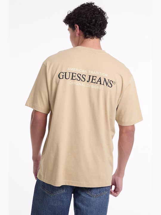Guess T-shirt Μπεζ Μπεζ - XL 2
