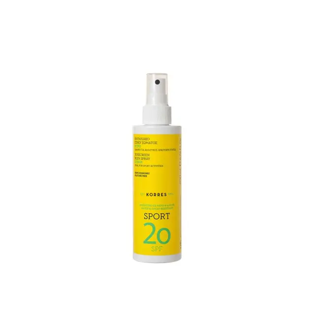 ΚΟΡΡΕΣ Κίτρο Αντηλιακό Spray Για Πρόσωπο - Σώμα SPF 20, 200ml