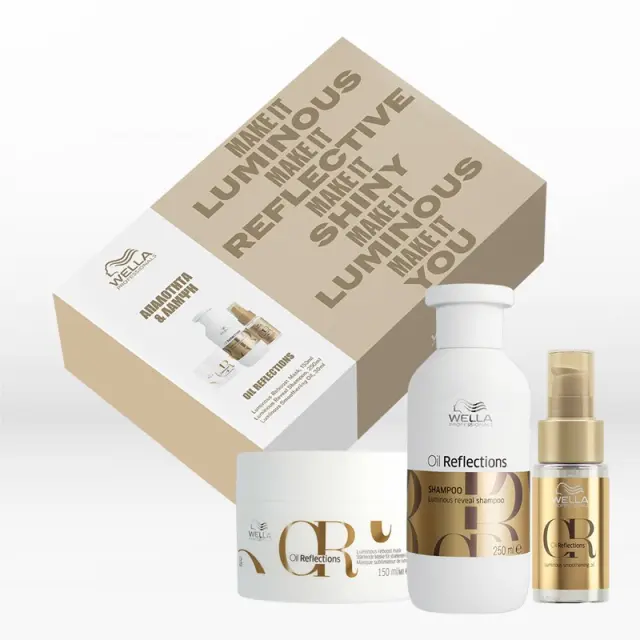 Wella Professionals Oil Reflections Holiday Set (Shampoo 250ml, Mask 150ml, Oil 30ml) 2