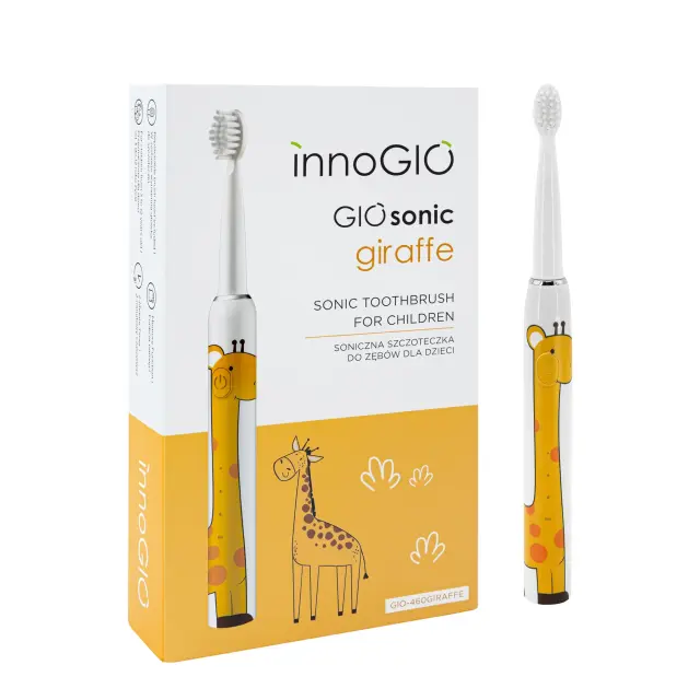 InnoGio Ηλεκτρική Οδοντόβουρτσα GIOsonic Giraffe 3+ Yellow