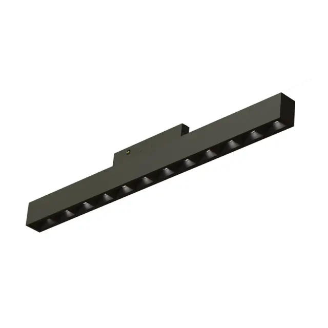 ΜΙΝΙ ΜΑΥΡΟ ΜΑΓΝΗΤΙΚΟ ΦΩΤΙΣΤΙΚΟ 24V DC 10W 3000K 490LM 36° Ra90 5YRS L196mm / TMEYE1030B