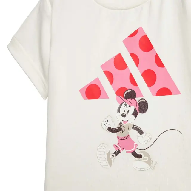 adidas Sportswear Girl's Disney Minnie Tee Set Άσπρο - Ροζ JF3626 (adidas Sportswear) - 86 3
