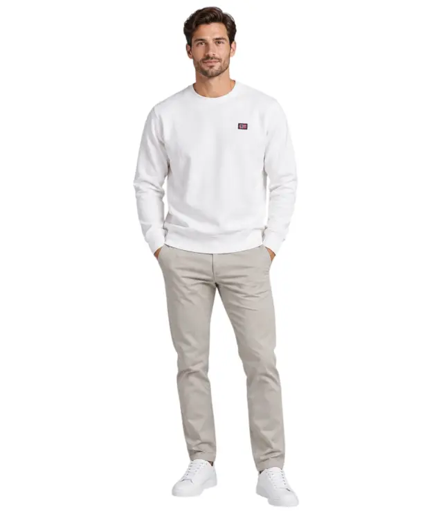 Norway Nautical School - Ανδρική Φούτερ Μπλούζα 852740-WHITE Λευκό 2