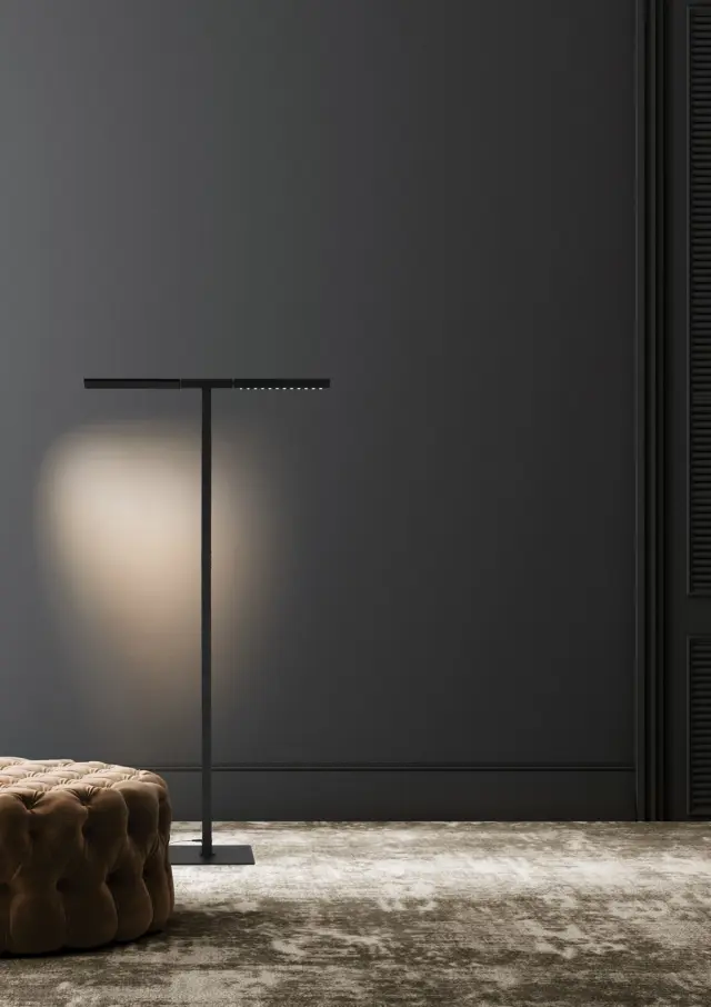 Lin 04457/B/W Φωτιστικό δαπέδου Led μαύρο