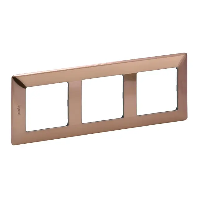 Plate Valena Life 3-gang Copper Style