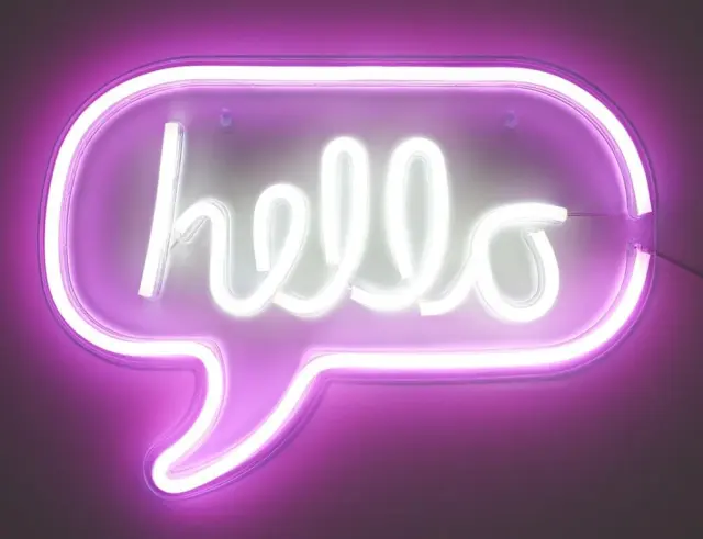 Φωτιστικό Neon Home Deco Factory LA10425 - Hello - USB LA10425 3